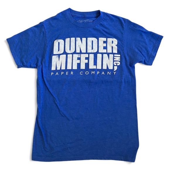 Ripple Junction Tops - The Office Dunder Mifflin Paper Company Blue T-shirt Unisex